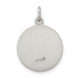 925 Sterling Silver Antiqued Saint Andrew Medal