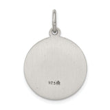 Saris and Things 925 Sterling Silver Antiqued Saint Anne Medal