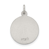 Saris and Things 925 Sterling Silver Antiqued Saint Elizabeth Seton Medal
