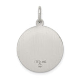 Saris and Things 925 Sterling Silver Antiqued Saint Elizabeth Seton Medal
