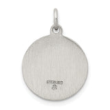 Saris and Things 925 Sterling Silver Antiqued Saint Francis Medal