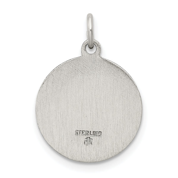 Saris and Things 925 Sterling Silver Antiqued Saint Francis Medal