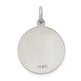 Saris and Things 925 Sterling Silver Antiqued Saint Francis Medal