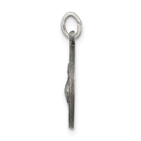 Goldia Sterling Silver Antiqued Saint Francis of Assisi Medal