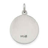 Goldia Sterling Silver Antiqued Saint Francis of Assisi Medal