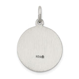 Saris and Things 925 Sterling Silver Antiqued Saint George Medal