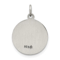 Saris and Things 925 Sterling Silver Antiqued Saint John Medal