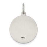 Saris and Things 925 Sterling Silver Antiqued Saint John Medal