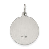 Saris and Things 925 Sterling Silver Antiqued Saint John the Baptist Medal