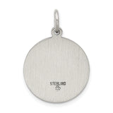 Saris and Things 925 Sterling Silver Antiqued Saint John the Baptist Medal