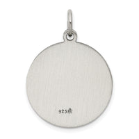 Saris and Things 925 Sterling Silver Antiqued Saint John the Baptist Medal