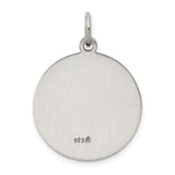 Saris and Things 925 Sterling Silver Antiqued Saint John the Baptist Medal
