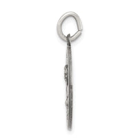 Saris and Things 925 Sterling Silver Antiqued Saint Mark Medal