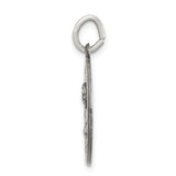 Saris and Things 925 Sterling Silver Antiqued Saint Mark Medal