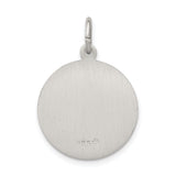 Saris and Things 925 Sterling Silver Antiqued Saint Martha Medal
