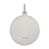 Saris and Things 925 Sterling Silver Antiqued Saint Matthew Medal