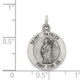 925 Sterling Silver Saint Patrick Medal