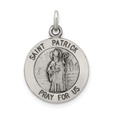 925 Sterling Silver Saint Patrick Medal