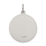 Saris and Things 925 Sterling Silver Antiqued Saint Patrick Medal