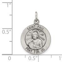 Saris and Things 925 Sterling Silver Antiqued Saint Paul Medal