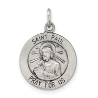 Saris and Things 925 Sterling Silver Antiqued Saint Paul Medal