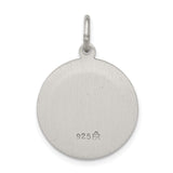 Saris and Things 925 Sterling Silver Antiqued Saint Peter Medal