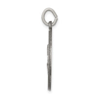 Saris and Things 925 Sterling Silver Antiqued Saint Peter Medal