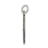 Saris and Things 925 Sterling Silver Antiqued Saint Roch Medal
