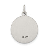 Saris and Things 925 Sterling Silver Antiqued Saint Roch Medal