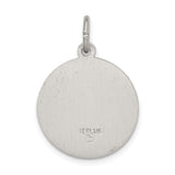 Saris and Things 925 Sterling Silver Antiqued Saint Roch Medal