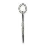 Saris and Things 925 Sterling Silver Antiqued Saint Gabriel Medal
