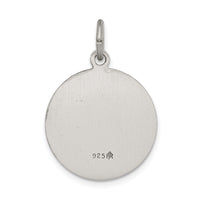 Saris and Things 925 Sterling Silver Antiqued Saint Gabriel Medal
