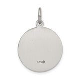 Saris and Things 925 Sterling Silver Antiqued Saint Gabriel Medal