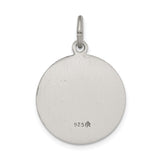 Saris and Things 925 Sterling Silver Antiqued Saint Gabriel Medal