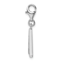 Adornica Diamonds Amore LaVita Sterling Silver CZ Letter A with Lobster Clasp Charm