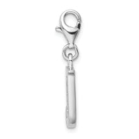 Adornica Diamonds Sterling Silver Amore La Vita Rhodium-plated CZ Letter J Initial Charm