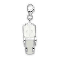 Amore La Vita Sterling Silver RH 3-D Enameled Train w/Lobster Clasp Charm QCC1051