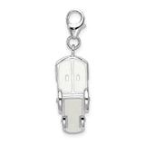 Amore La Vita Sterling Silver RH 3-D Enameled Train w/Lobster Clasp Charm QCC1051