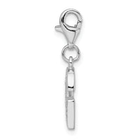 Goldia Sterling Silver CZ Letter G w/Lobster Claw Clasp Charm