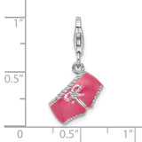 Goldia Sterling Silver Pink Enameled 3D Bikini Bottom Charm