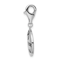 Goldia Sterling Silver Someone Special Inscribed Round W/Lobster Claw Clasp Charm