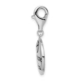 Goldia Sterling Silver Someone Special Inscribed Round W/Lobster Claw Clasp Charm