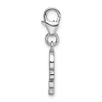 14k White Gold Football Player Pendant