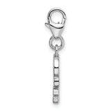14k White Gold Football Player Pendant