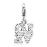 14k White Gold Football Player Pendant