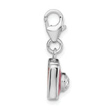 Stainless Steel Brushed Hinged Hoop Earrings