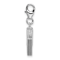 Amore La Vita SS RH Enameled 3D Passport Lobster Clasp Charm QCC1200