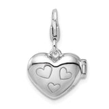 Sterling Silver Lavender CZ Heart Bracelet
