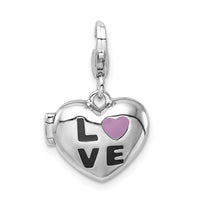 Sterling Silver Lavender CZ Heart Bracelet