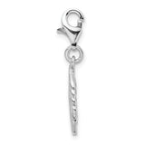 Stainless Steel Fancy Scroll Black Plated Dog Tag 26in Necklace
